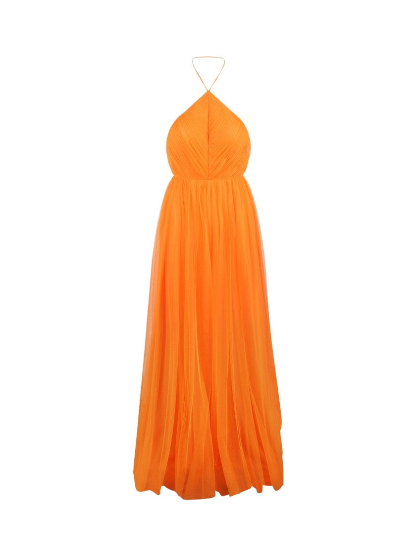Pronovias Vera Wang Bellevue Dark Orange Tulle Dress
