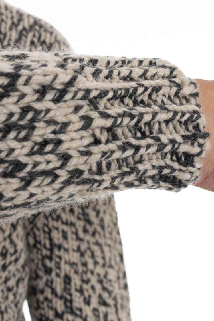 Eleventy Cashmere Moulinè Full-Zip Sweater
