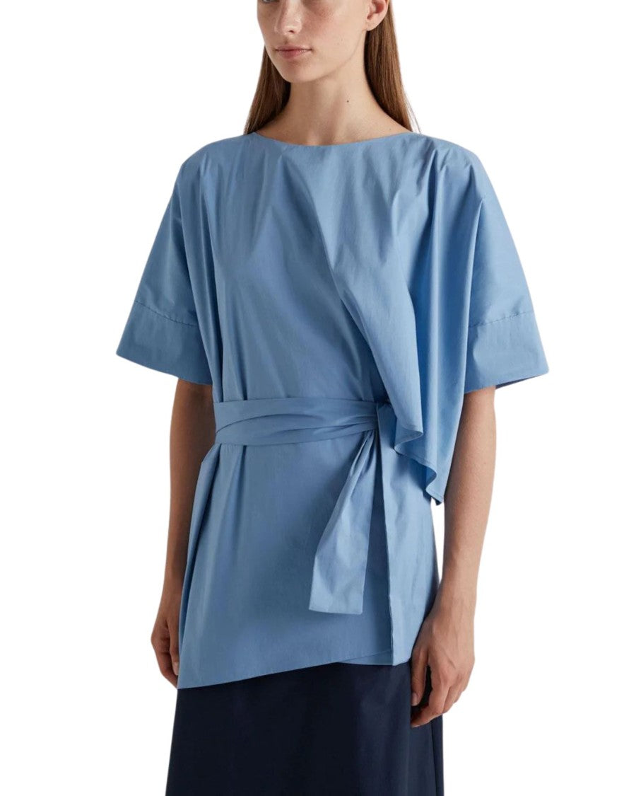 Meimeij Jasper Tie Cotton Blend Women’S Blouse