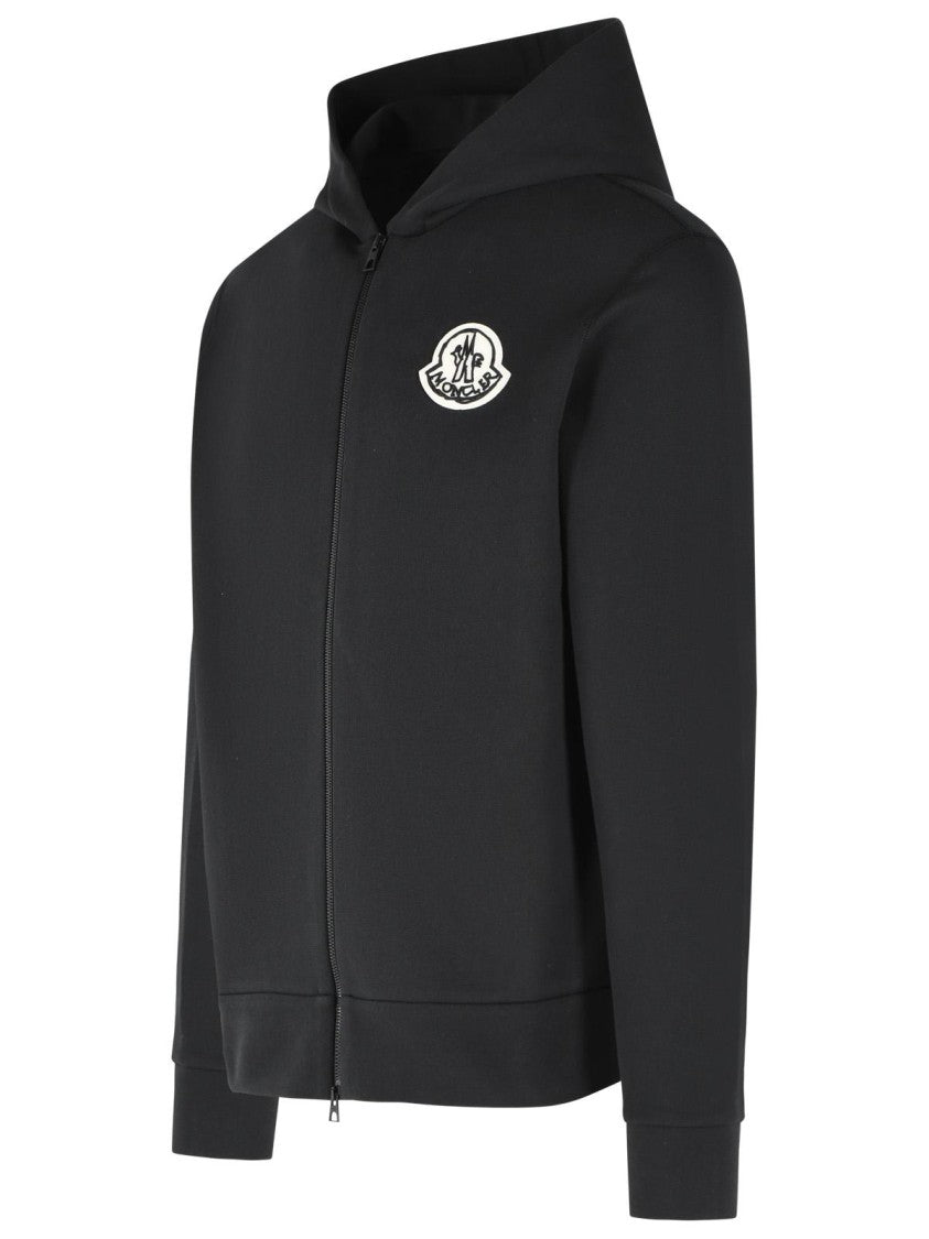 Moncler Black Cotton Sweatshirt