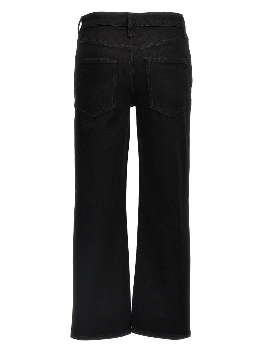Tory Burch Cropped Kick Flare' Jeans