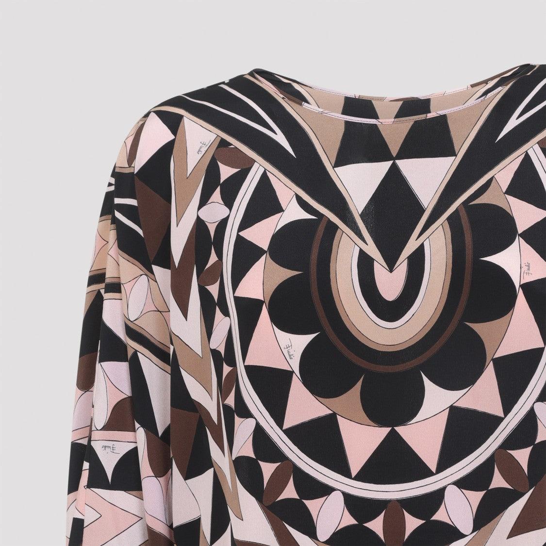 Pucci Intricate Geometric Silk Maxi Dress