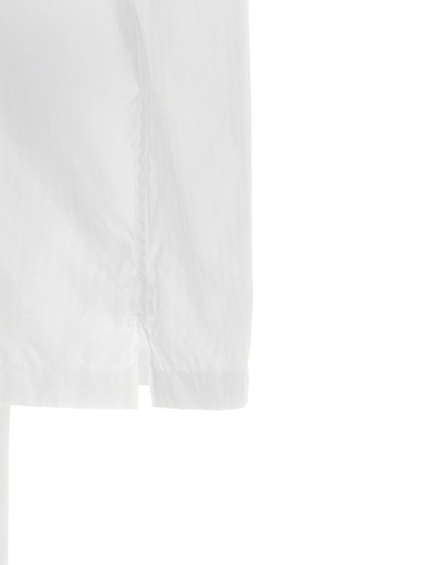 Prada Short-Sleeved Striped Cotton Poplin Shirt