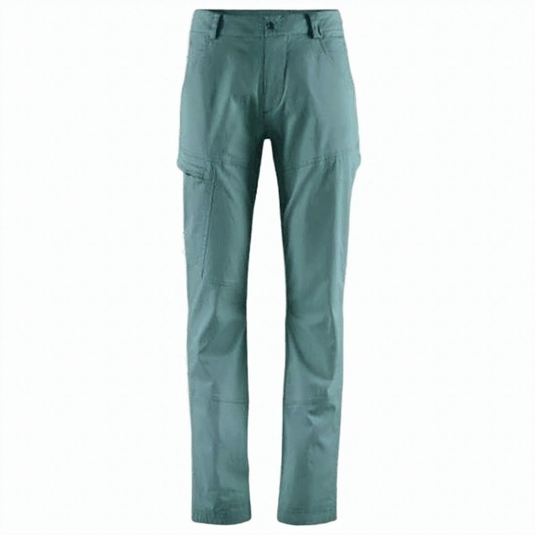 Klattermusen Streamlined Green Straight Pants With Mid-Rise Waist And Functional Pocket