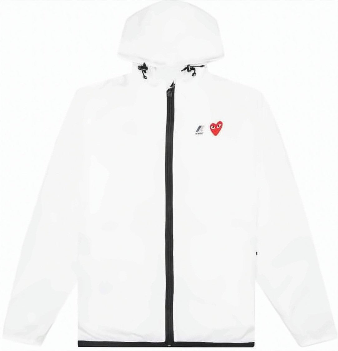 Comme Des Garçons Zip-Up Jacket With Hood And Logo Detail