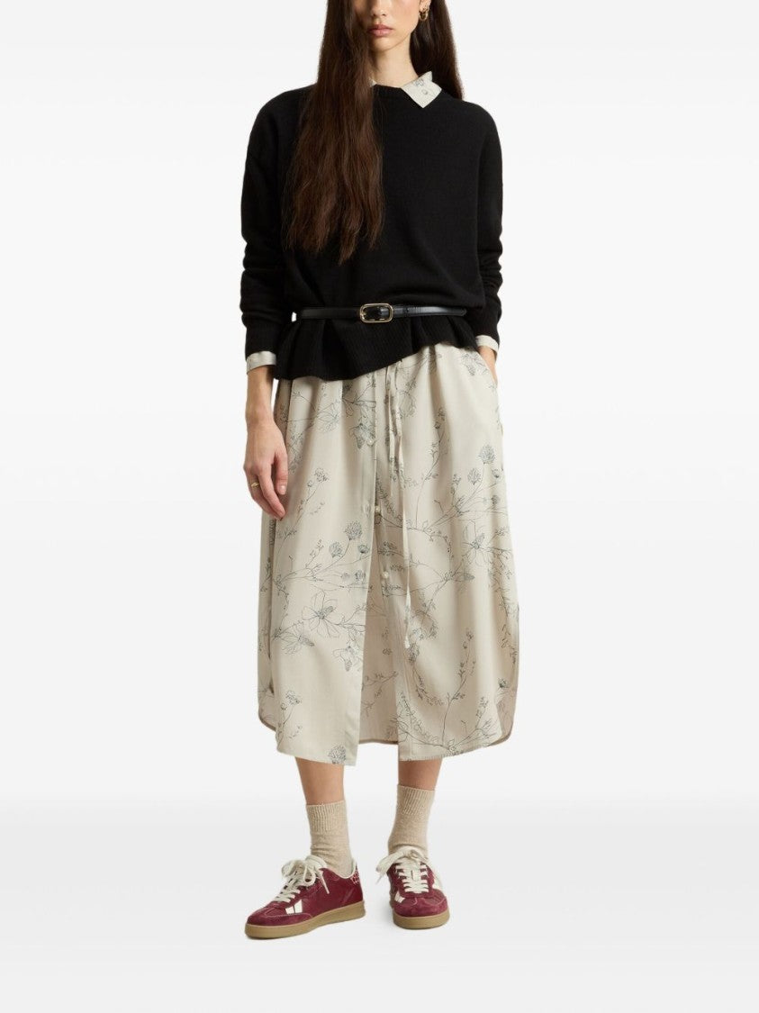 Woolrich Relaxed Fit Black Sweater With Crew Neckline