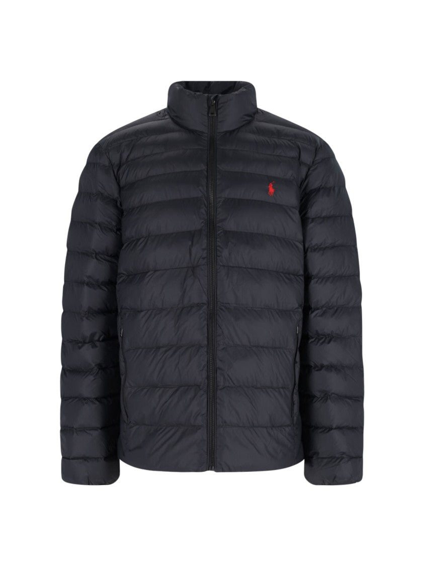 Polo Ralph Lauren Logo Zip Puffer Jacket – Black