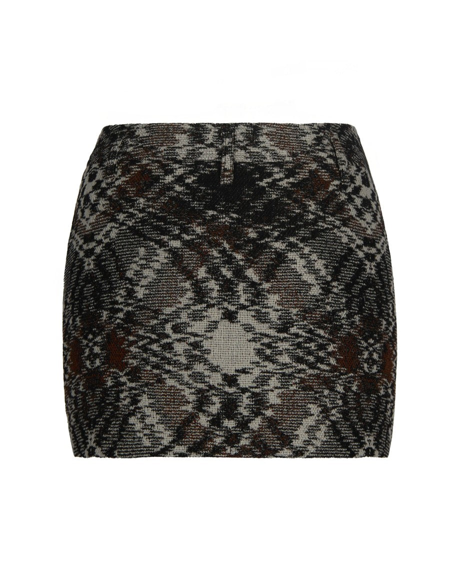 Missoni Black/Brown Jacquard Miniskirt