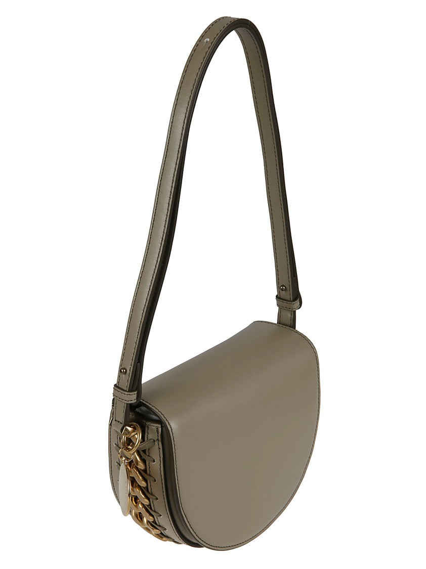 Stella Mccartney Semi-Circular Structured Bag With Chain Detailing