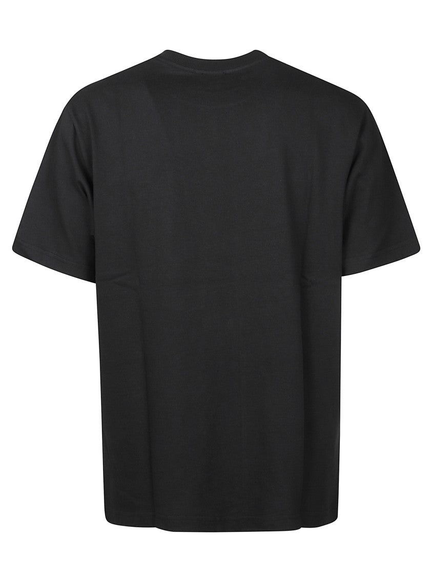 Kenzo Embroidered Black Cotton Crew Neck T-Shirt
