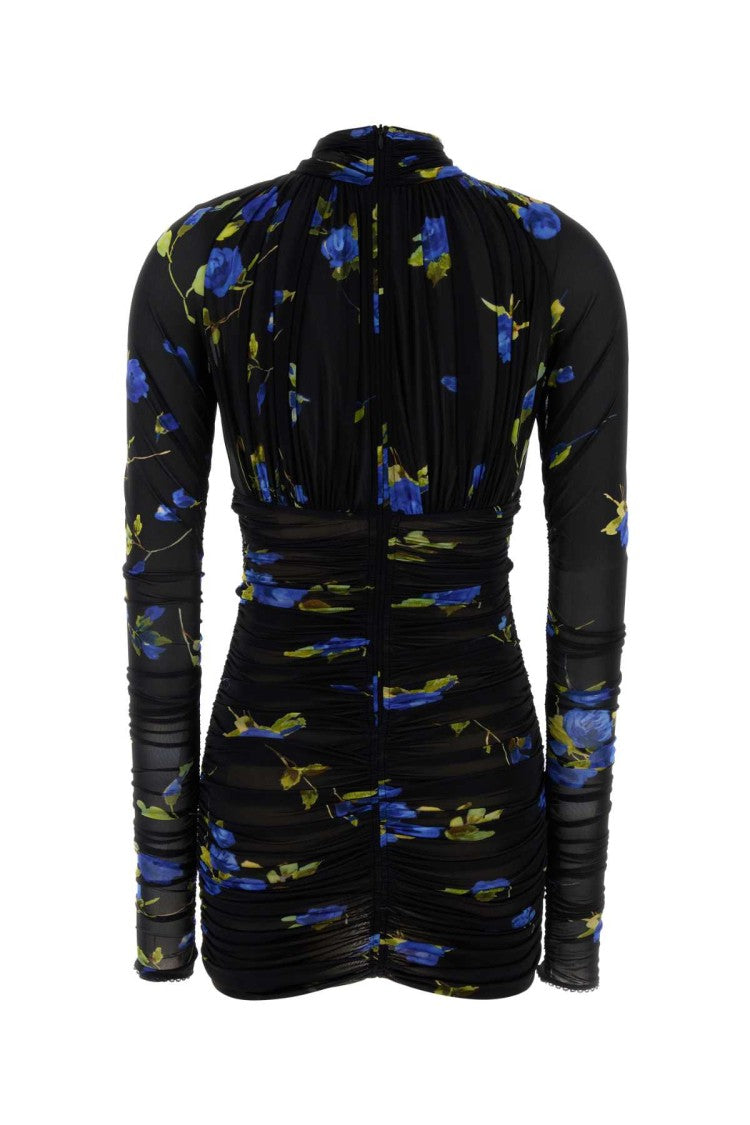 Blumarine Printed Jersey Mini Dress