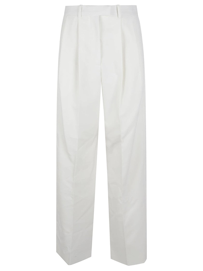 Givenchy Tailored Trousers With Double Pleats And Polished Finish