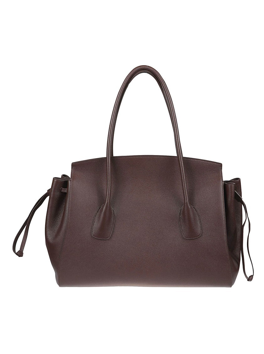 Jil Sander Spacious Structured Handbag With Flap Closure
