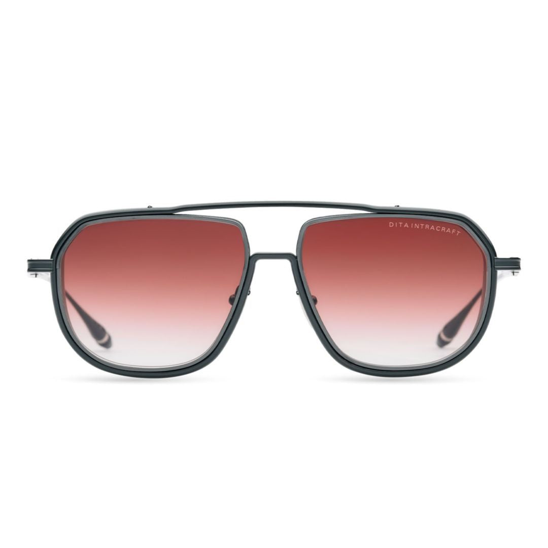 Dita Intracraft Large Rectangular Gradient-Tinted Sunglasses With Double Bridge