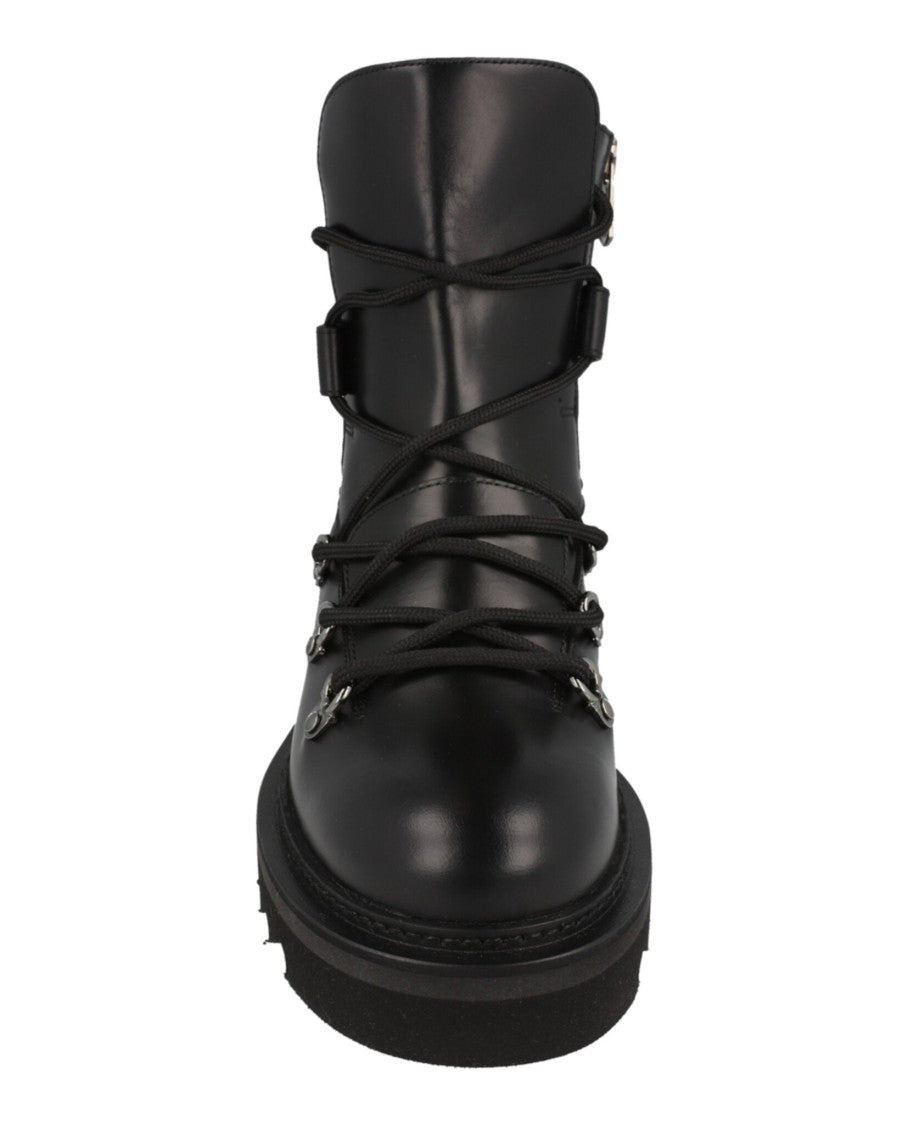 Ferragamo Elimo Lace-Up Leather Boots