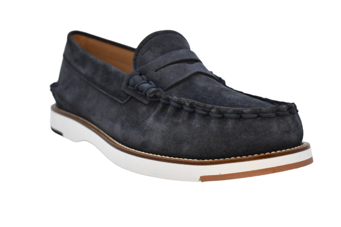 Tod's Moccasin-Inspired Blue Flat Shoes