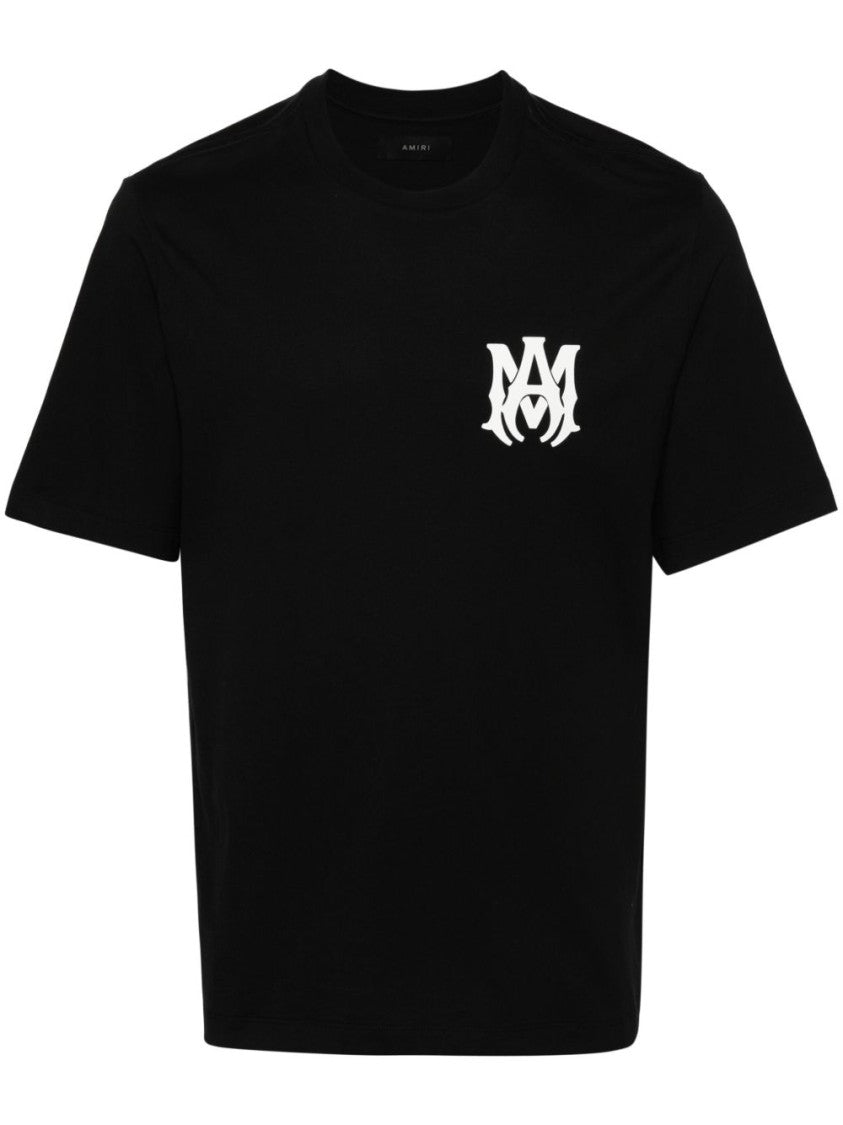 Amiri Black Short-Sleeve T-Shirt With Logo Accents