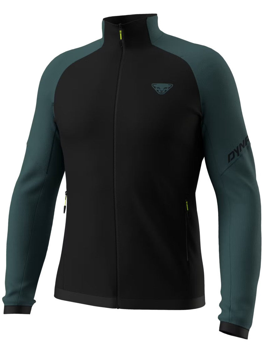 Dynafit Athletic Black Jacket With Dark Green Sleeves