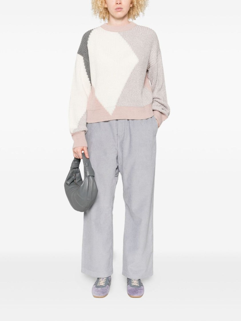 Liu Jo Geometric Pattern Wool-Blend Sweater