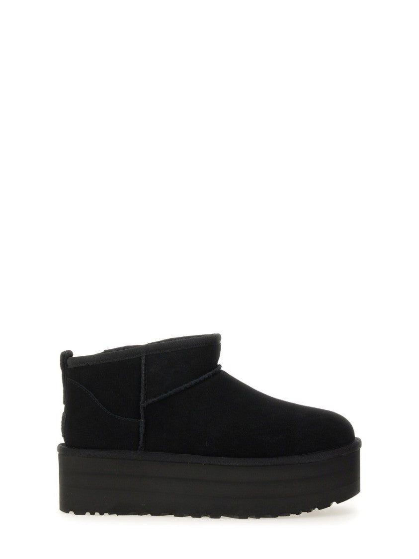 Ugg Classic Ultra Mini Low-Cut Platform Leather Boots
