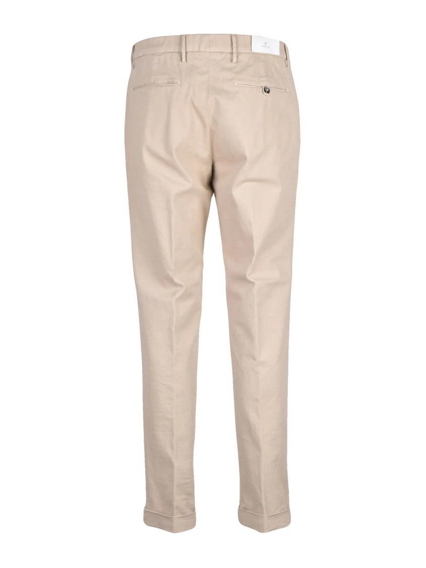 Michael Coal 1+ Beige Stretch Cotton Regular Fit Chino Pants