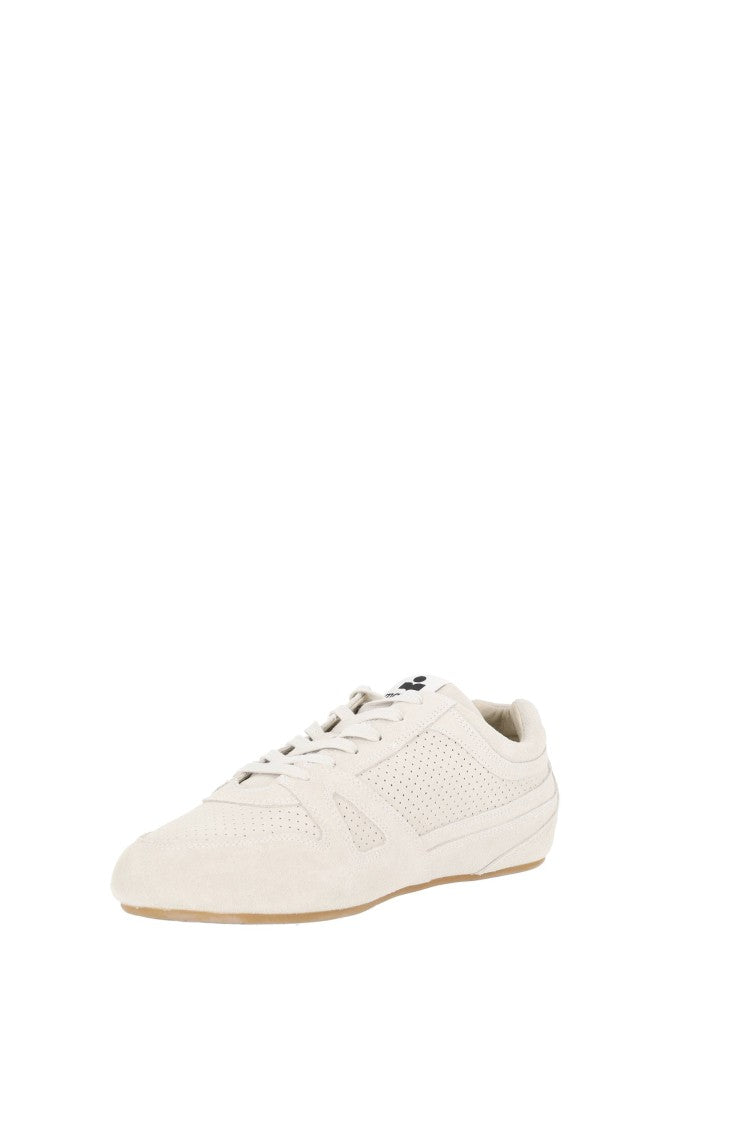 Isabel Marant Sennyh Perforated Suede Low-Top Sneakers