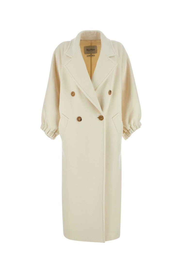 Max Mara Ivory Cashmere Zaffo Coat