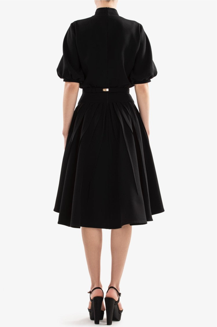 Saiid Kobeisy Jet Black Lace Mini Dress