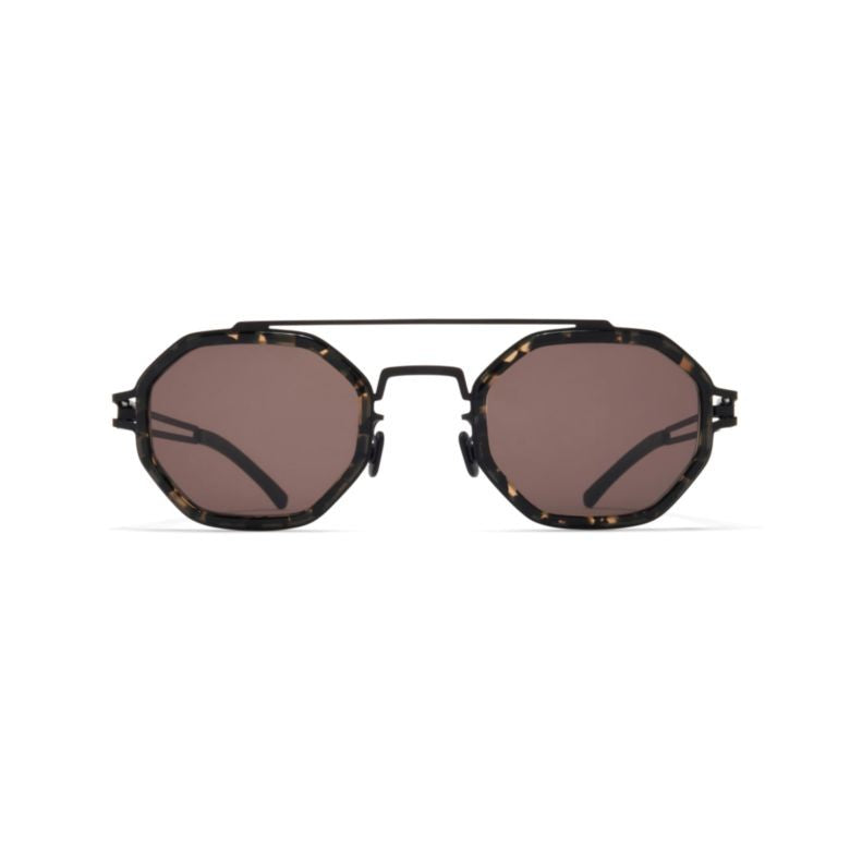 Mykita Octagonal Tortoiseshell Sunglasses With Openwork Temples