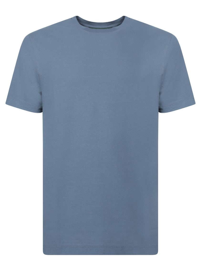 Zanone Refined Crepe Blue T-Shirt