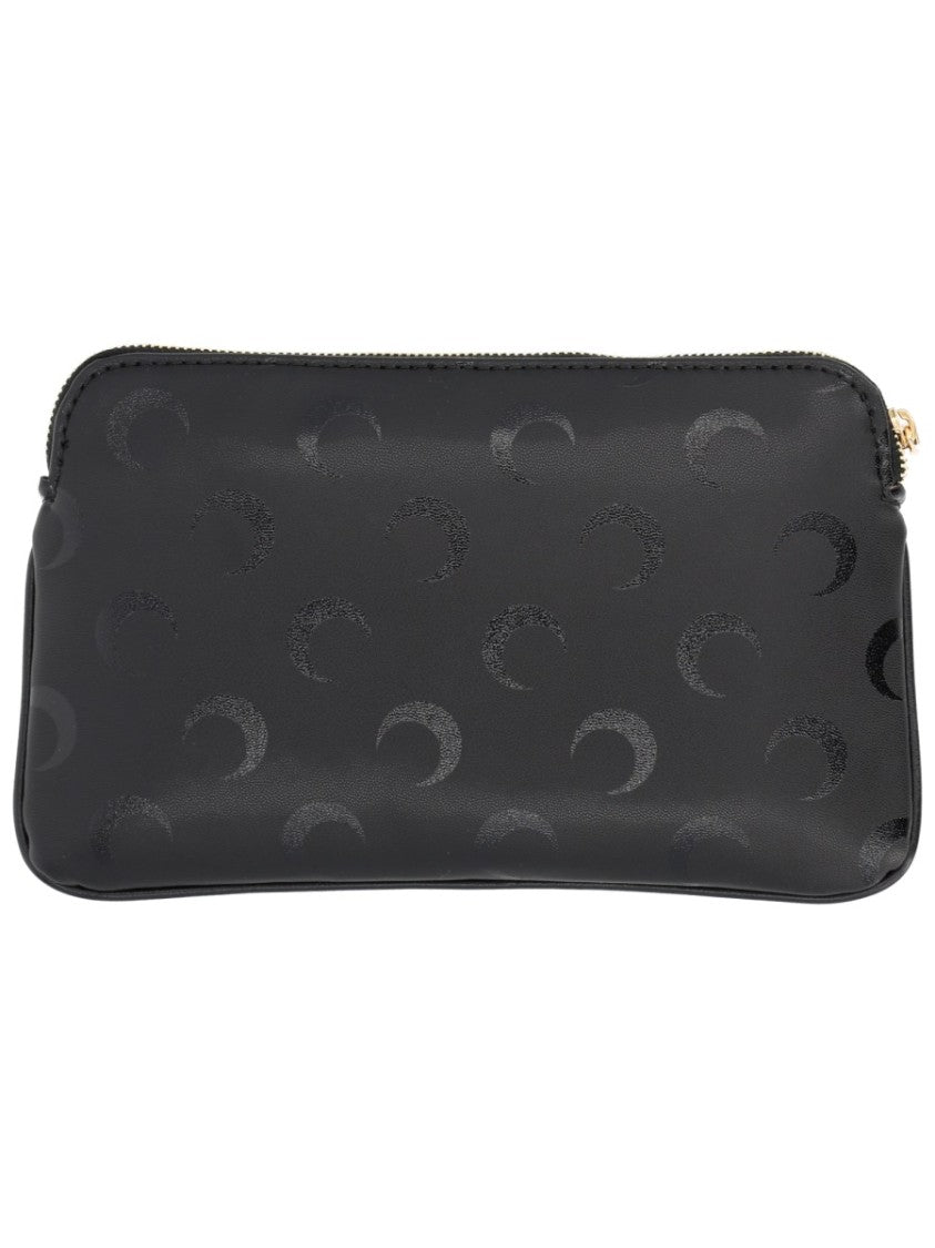 Marine Serre Moon Crescent Pattern Leather Wallet