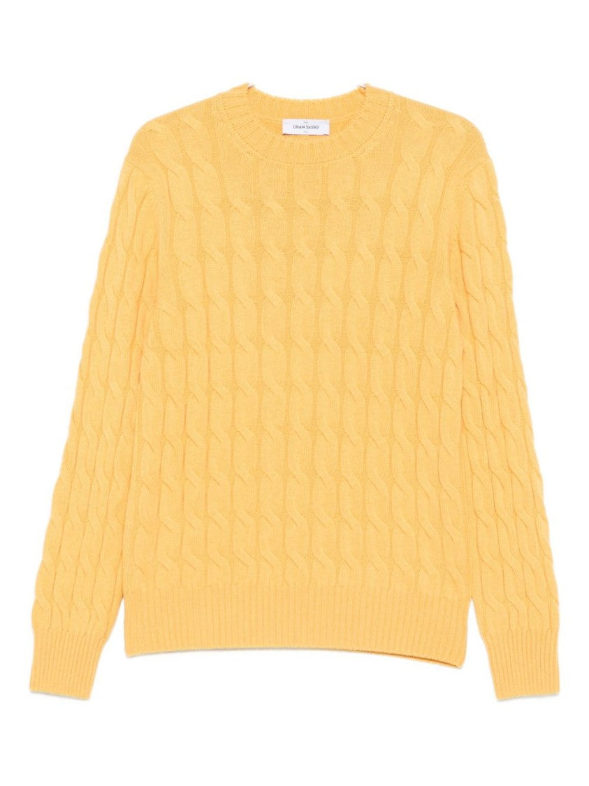 Gran Sasso Classic Cable Knit Sweater