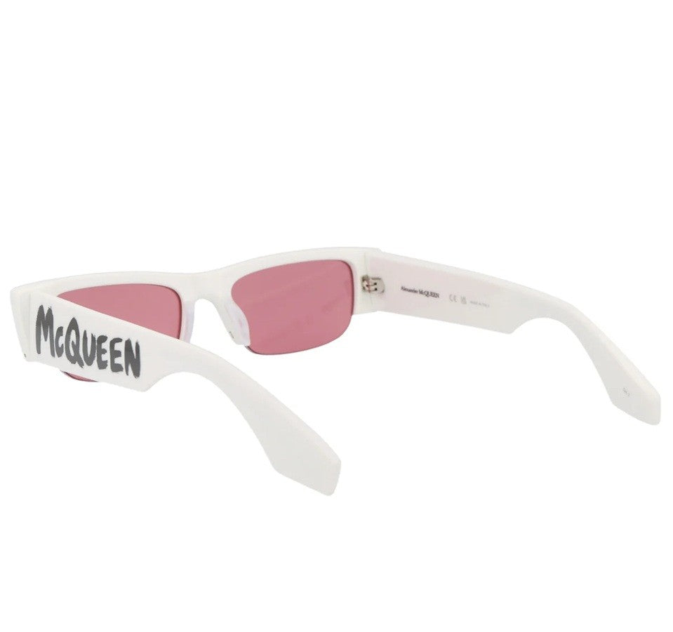 Alexander Mcqueen Bold Angular Frame Sunglasses