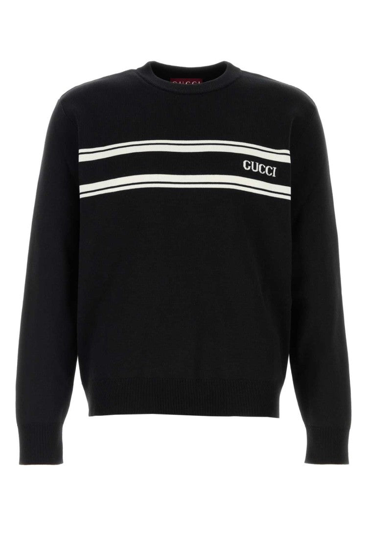 Gucci Black Silk Blend Sweater