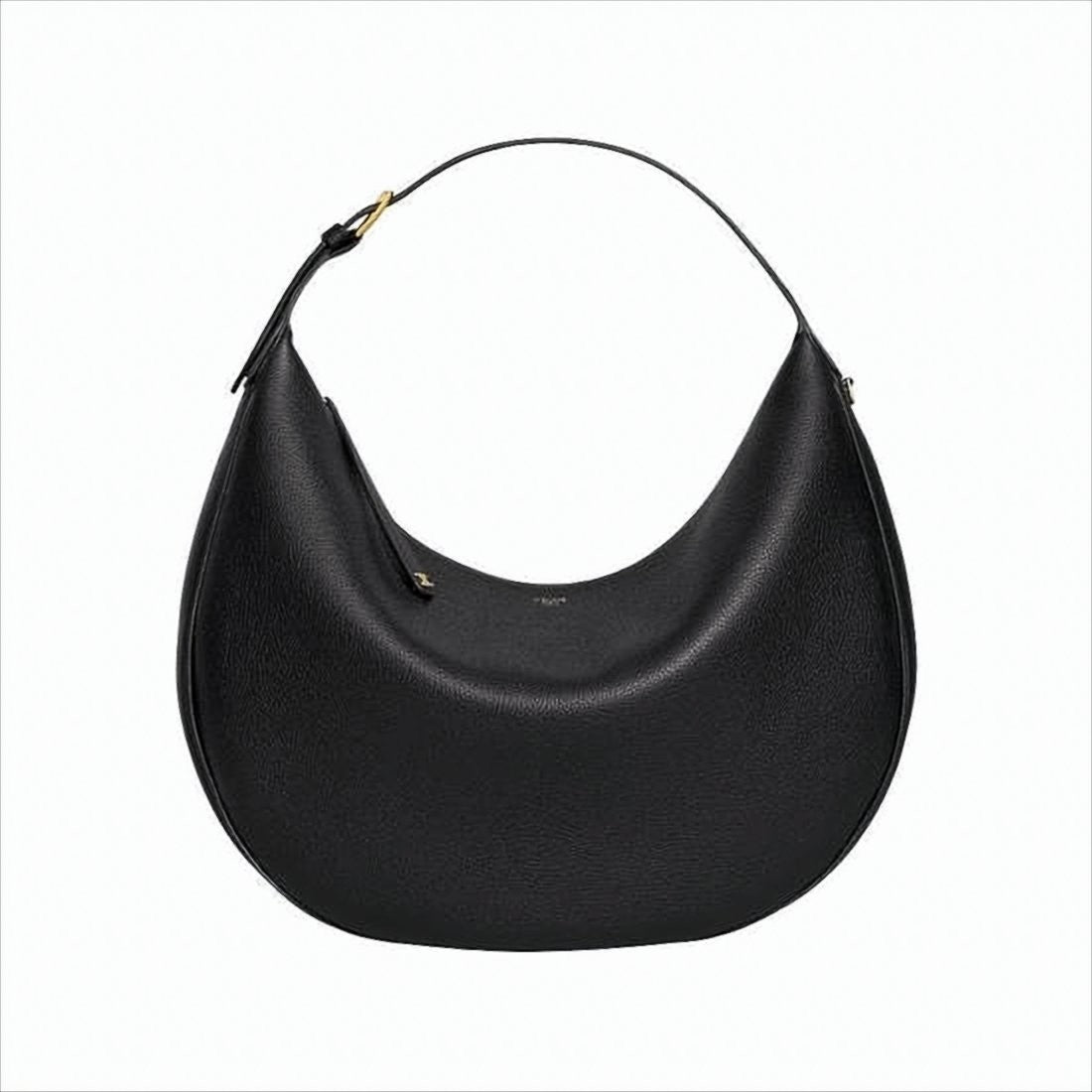 Celine Crescent-Shaped Shoulder Bag With Adjustable Strap