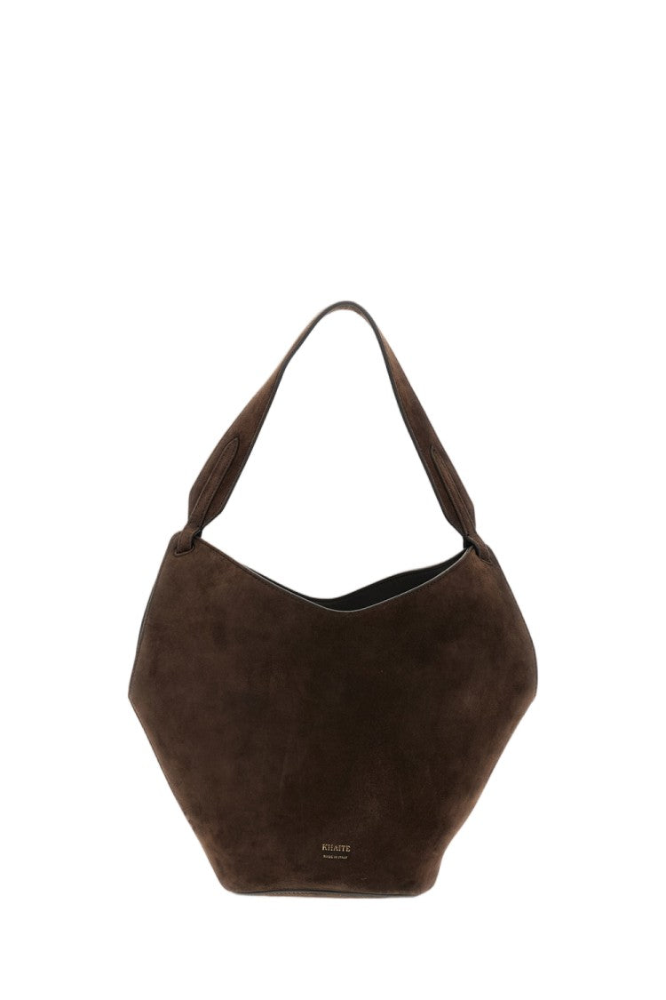 Khaite Mini Tote Bag With Scarf Effect And Jewel Closure