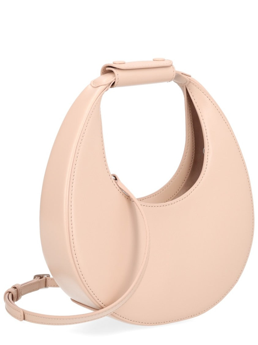 Staud Neutrals Moon Crescent-Shaped Leather Shoulder Bag