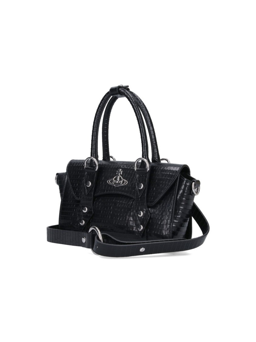Vivienne Westwood "Bettina" Medium Handbag – Black
