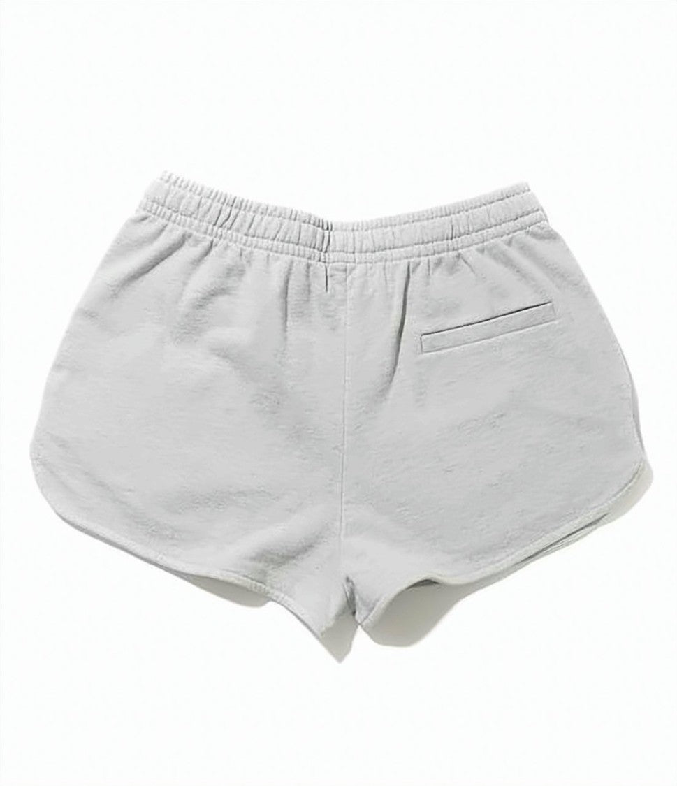Isabel Marant Relaxed-Fit Grey Shorts With Adjustable Waistband