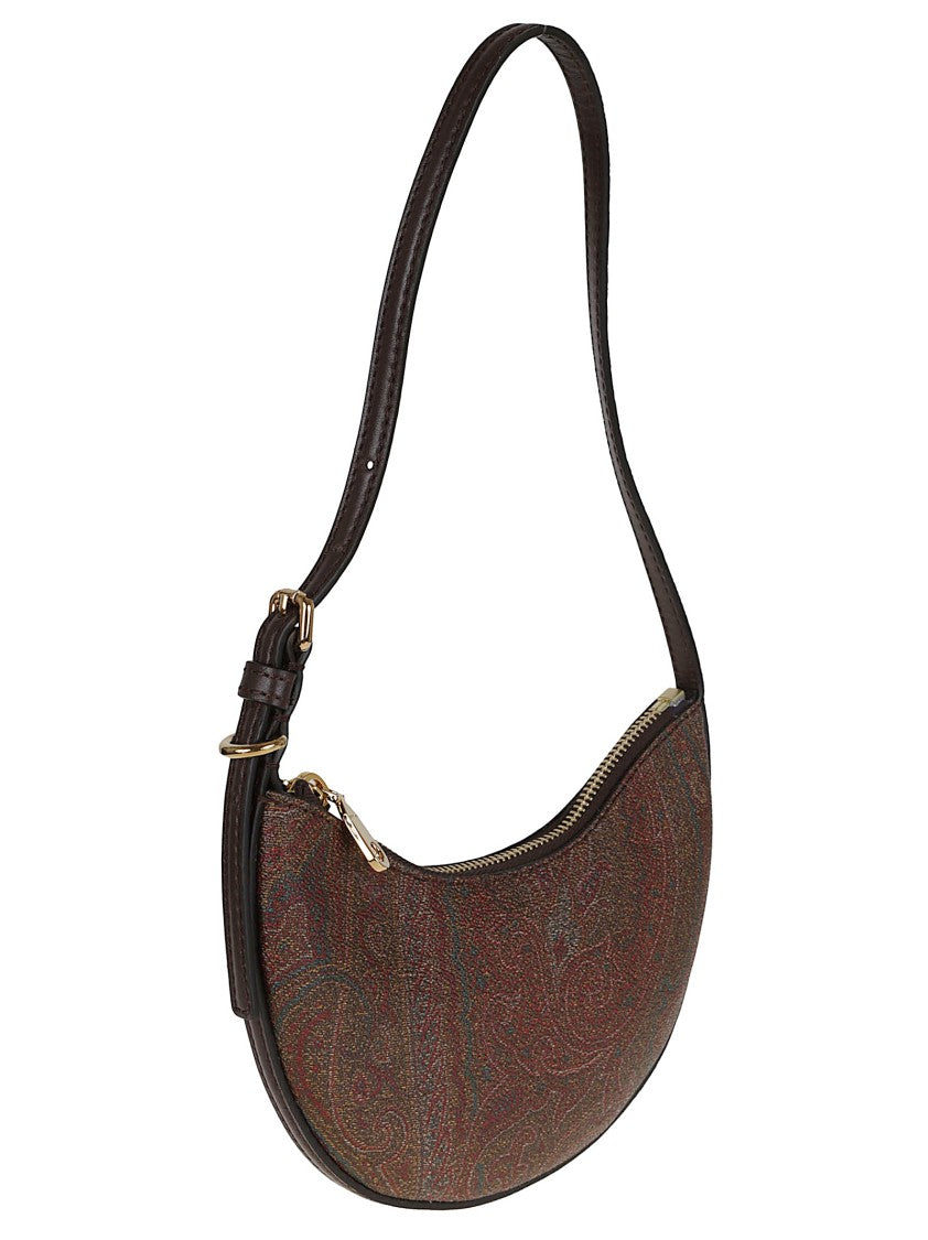 Etro Crescent-Shaped Hobo Bag In Paisley Jacquard