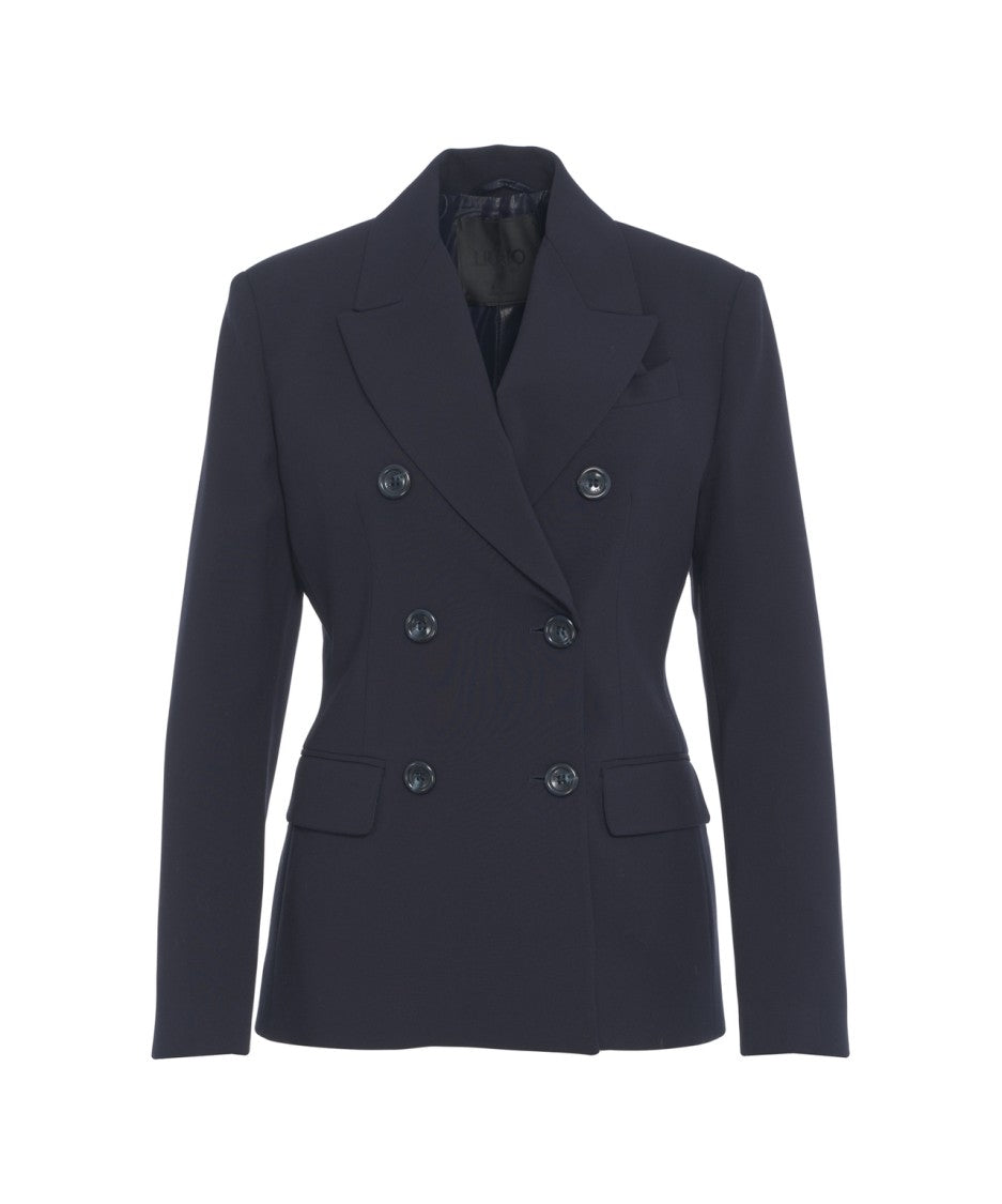 Liu Jo Tailored Double-Breasted Blazer With Structured Fit