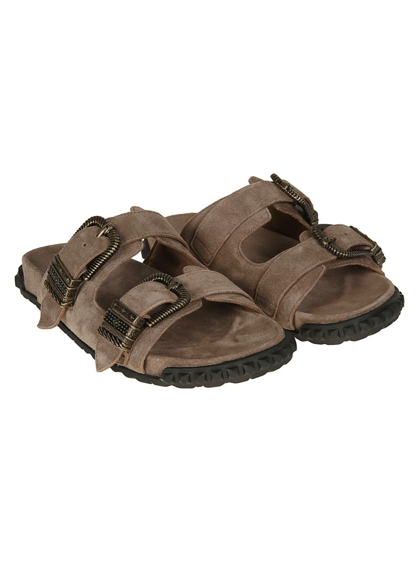 Ash Twister Suede Buckle Sandals