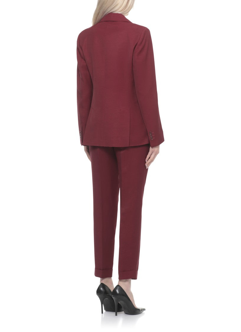 Parosh Bordeaux Raisa26 Peak Lapel Blazer