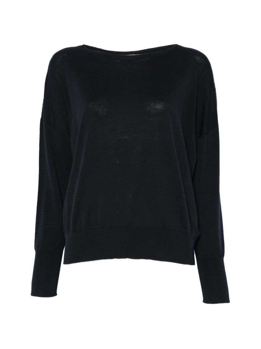 Zanone Lightweight Relaxed Fit Wide Neck Top