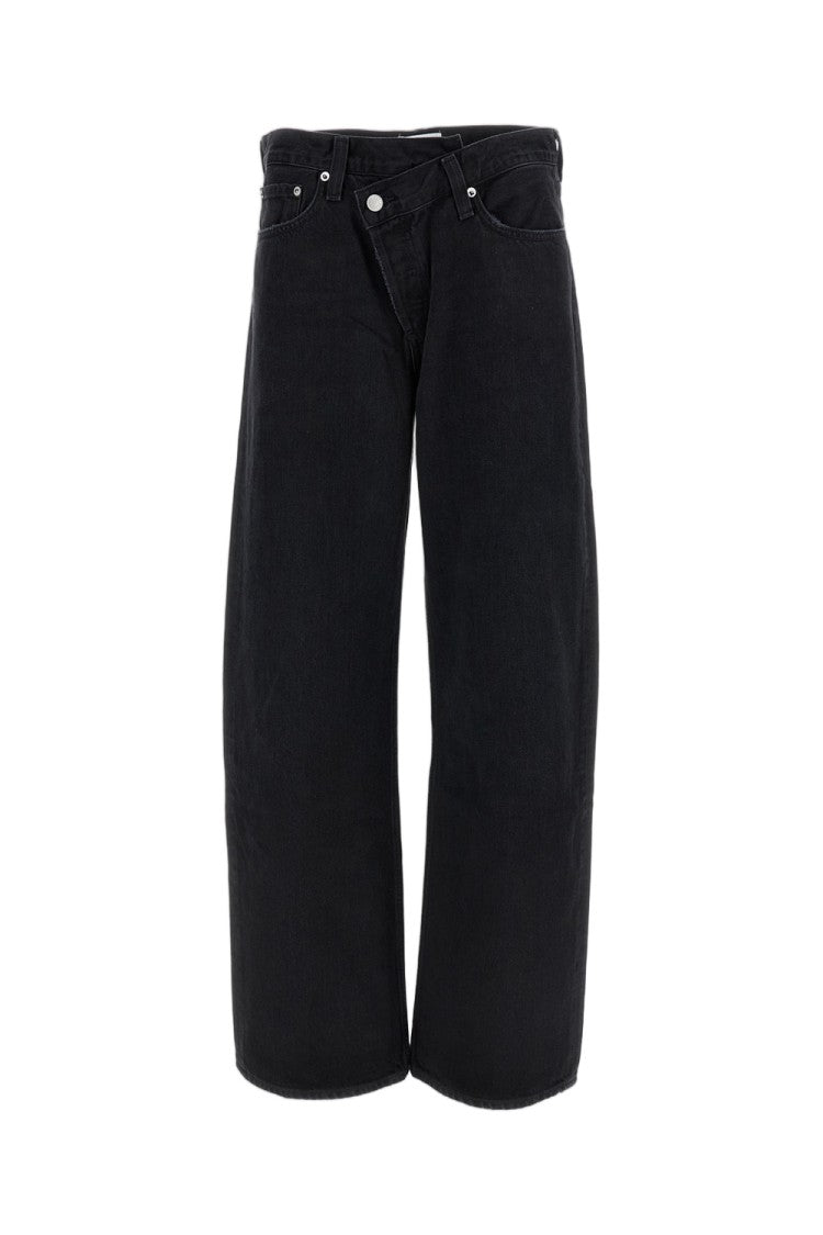 Agolde Black Arc Criss Cross Jeans