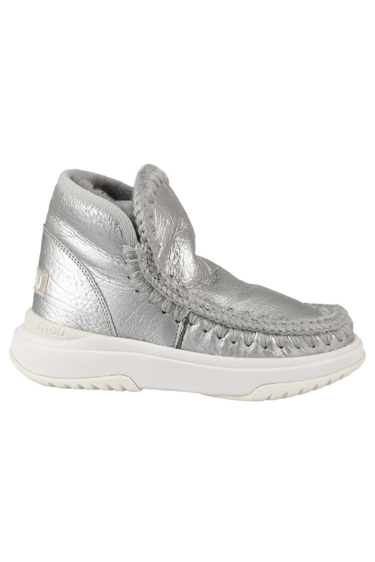 Mou Metallic Leather Eskimo Jogger Boots