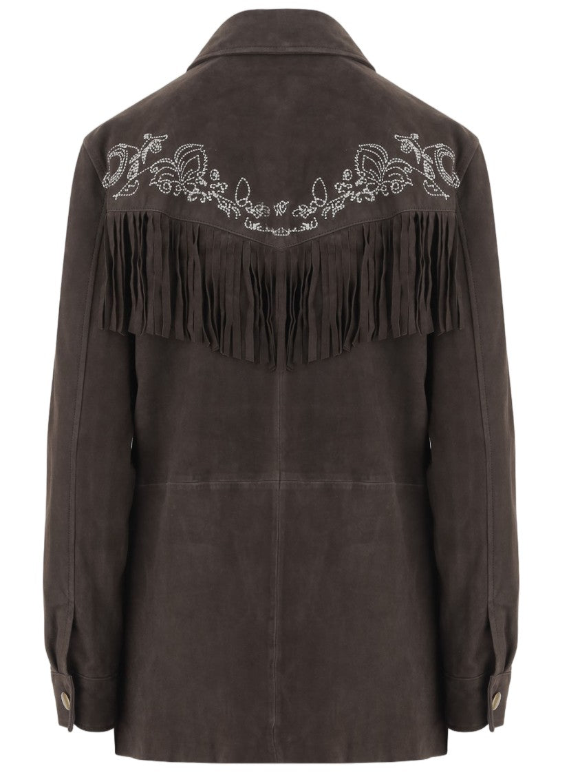 Uncommon Suede Jacket With Fringes