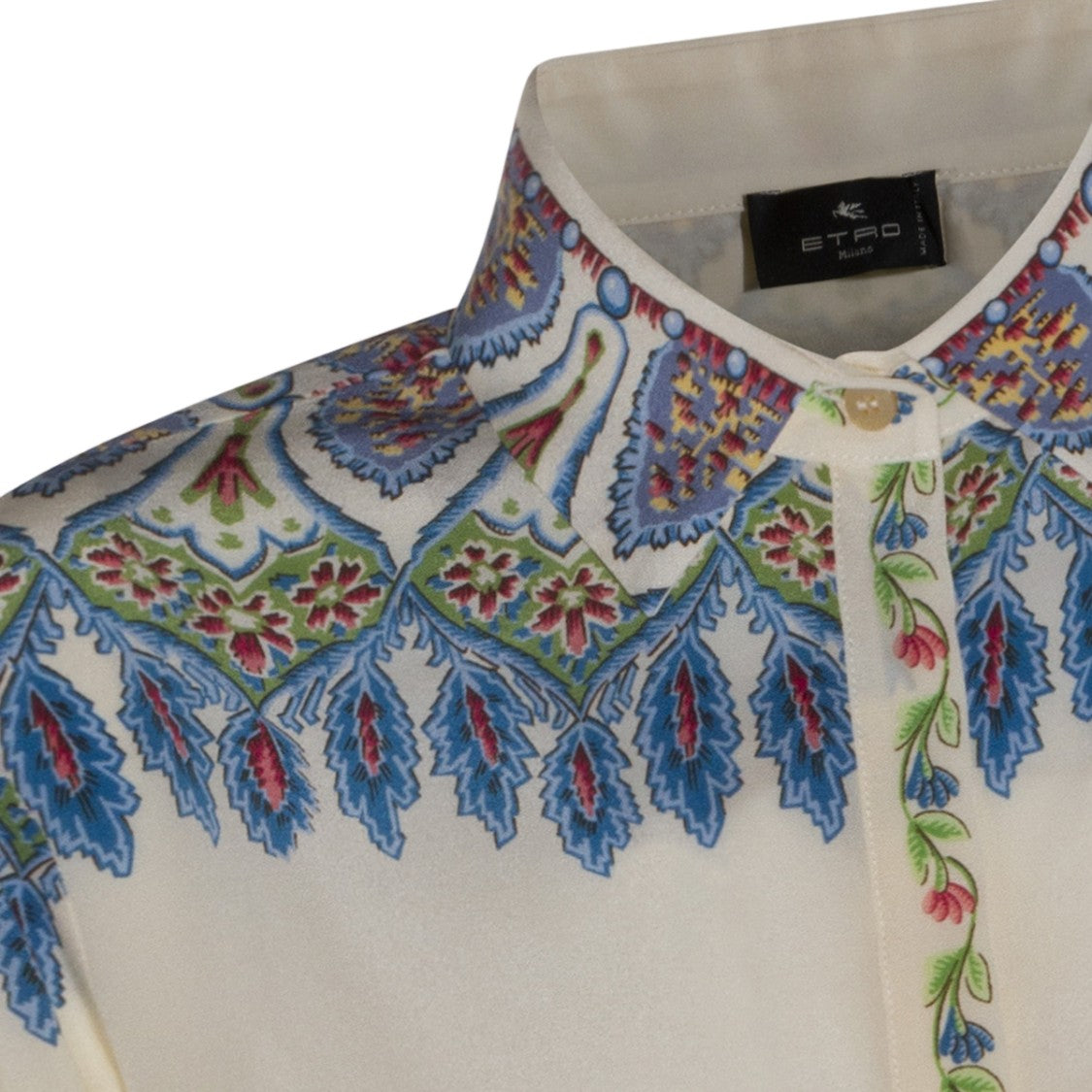 Etro Tailored Red Button-Down Shirt With Classic Fit
