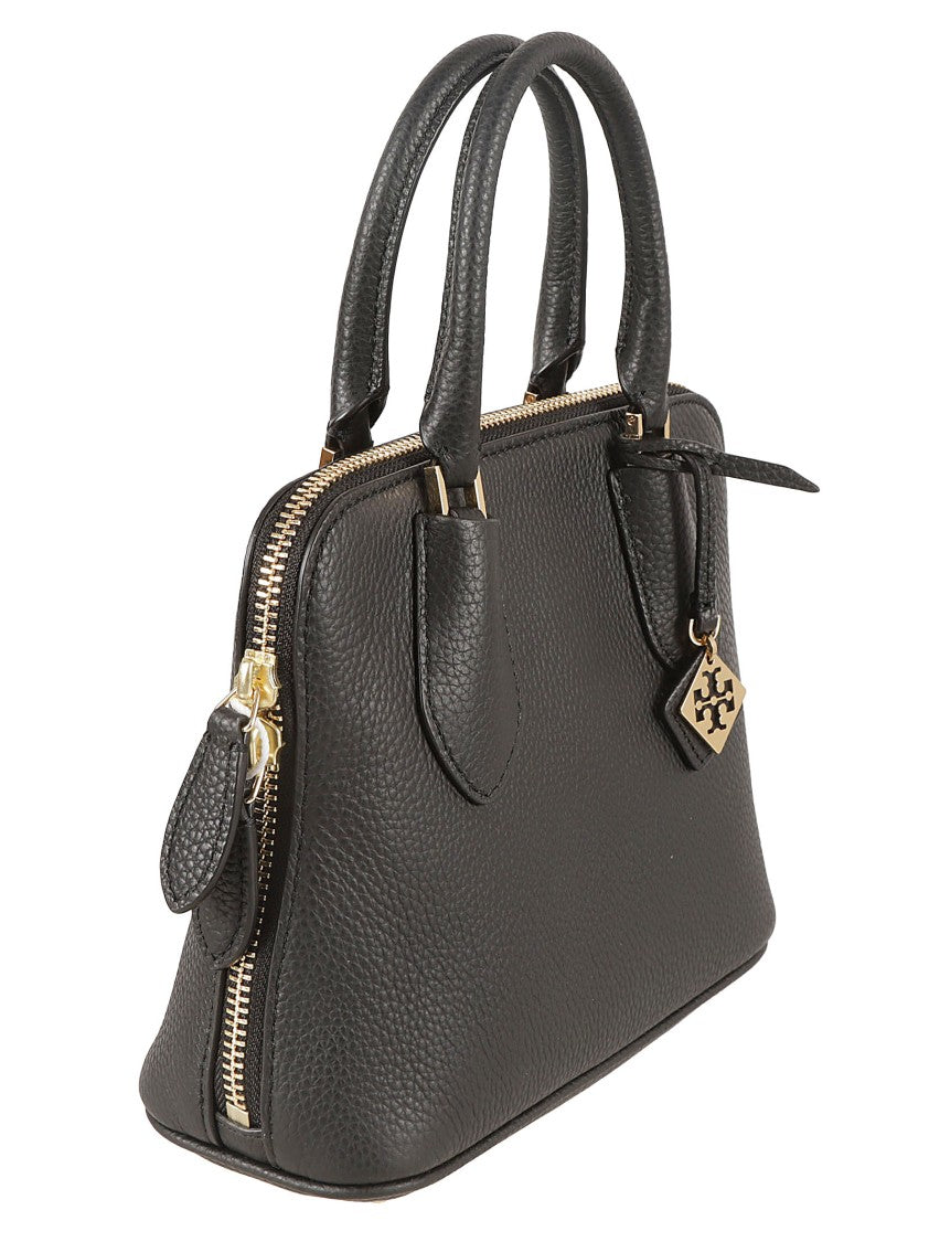 Tory Burch Structured Pebbled Leather Handbag