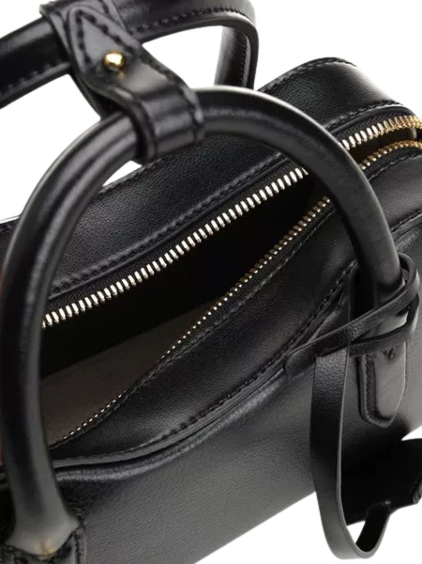 Stella Mccartney Black Double Top Handle Shoulder Bag